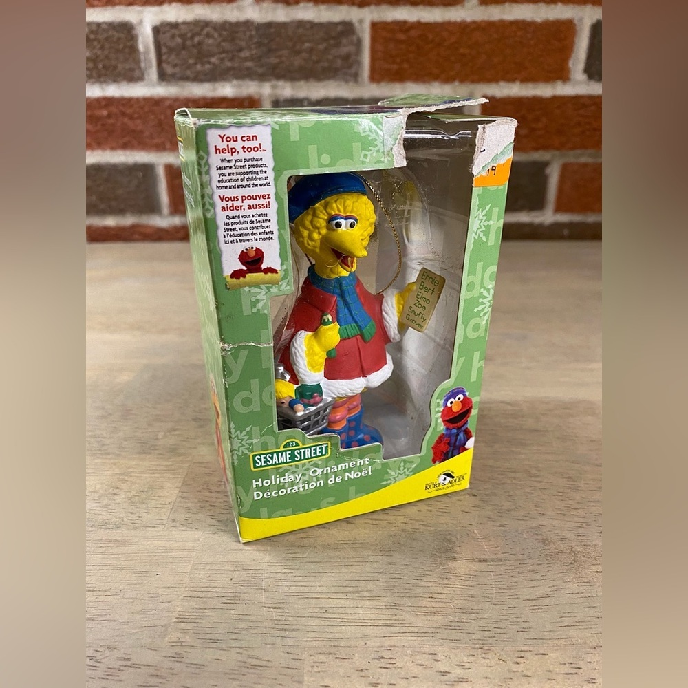 Kurt Adler Sesame Street Christmas Ornament Big Bird 2008 Shopping List